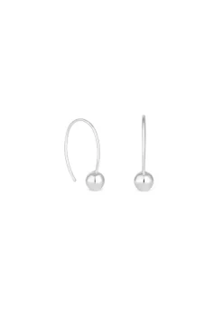 Simply Silver Sterling Silver 925 Polished Orb Flexible Drop Earrings