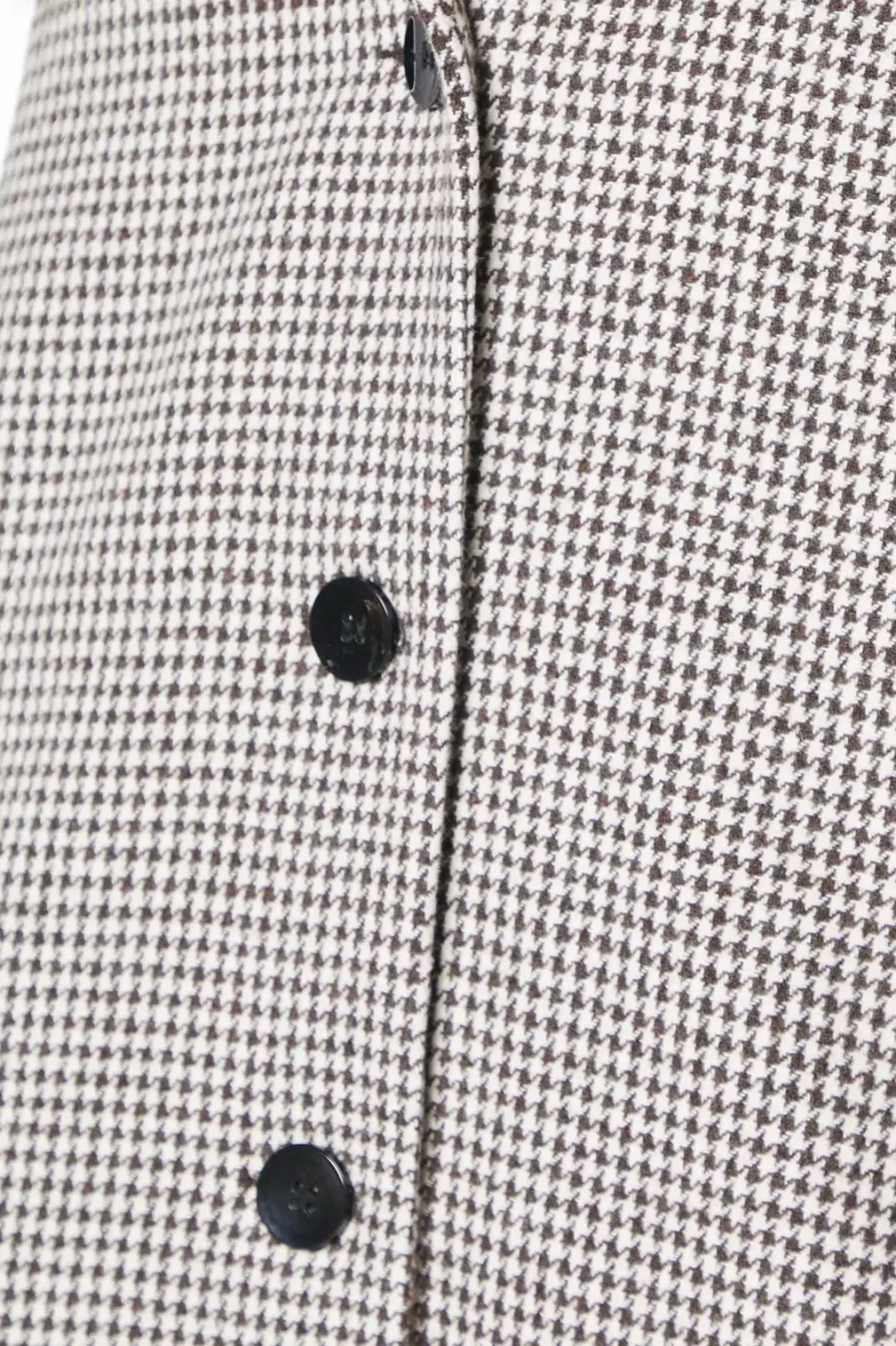 Single Breasted Check Longline Coat