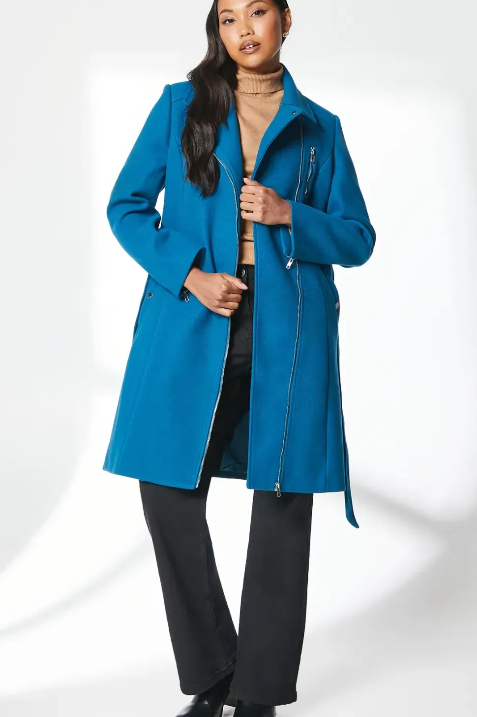 Single Breasted Mid Length Coat
