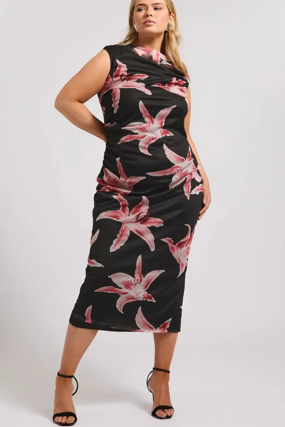 Slash Neck Dress