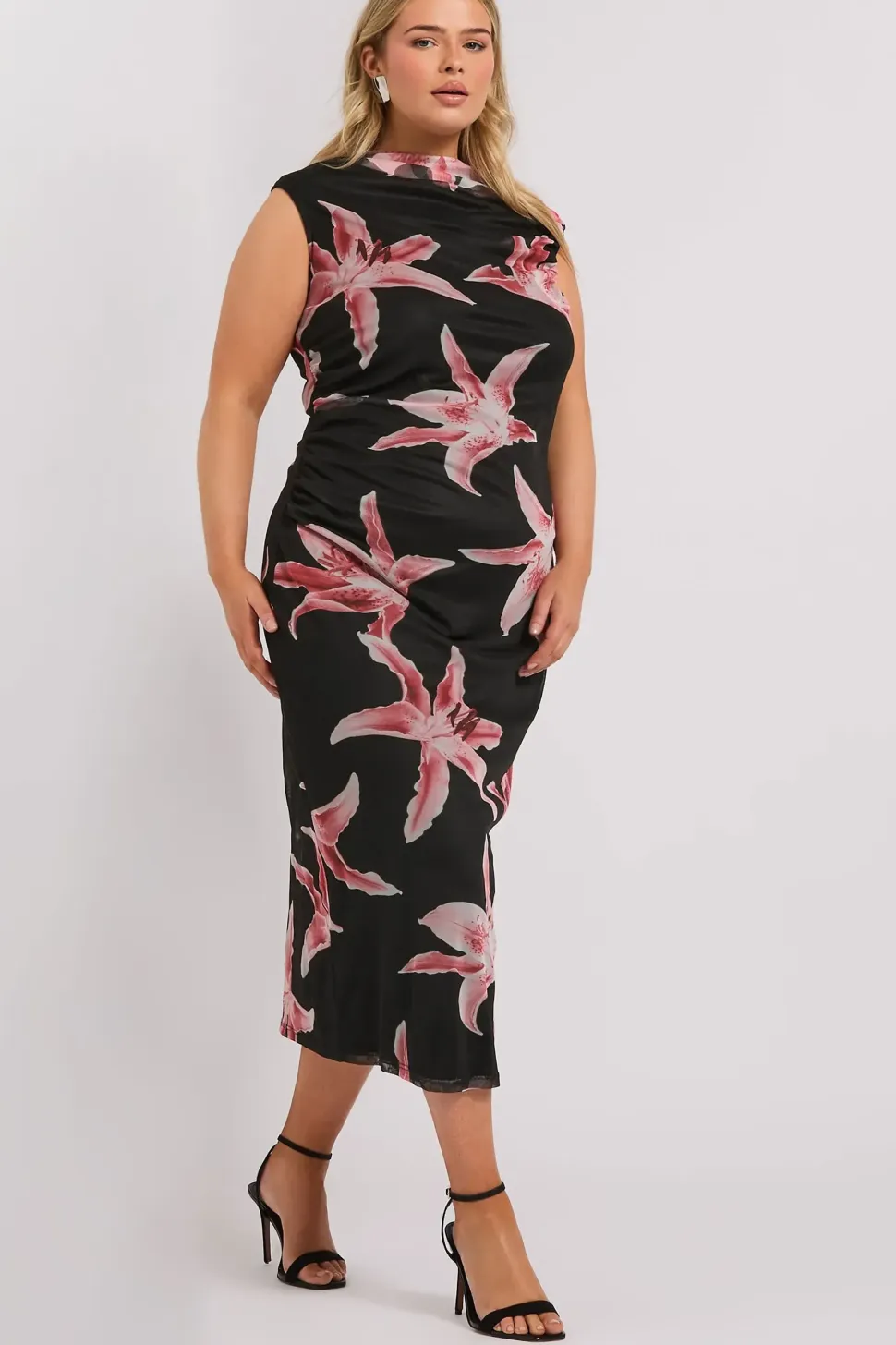 Slash Neck Dress