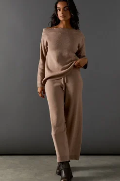 Slash Neck Slouchy Jumper