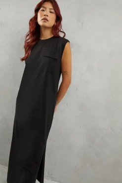 Sleeveless T-shirt Midi Dress