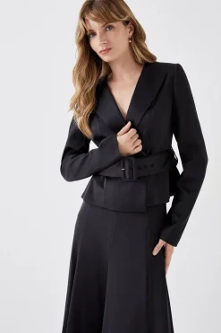 Slim Fit Belted Jacket