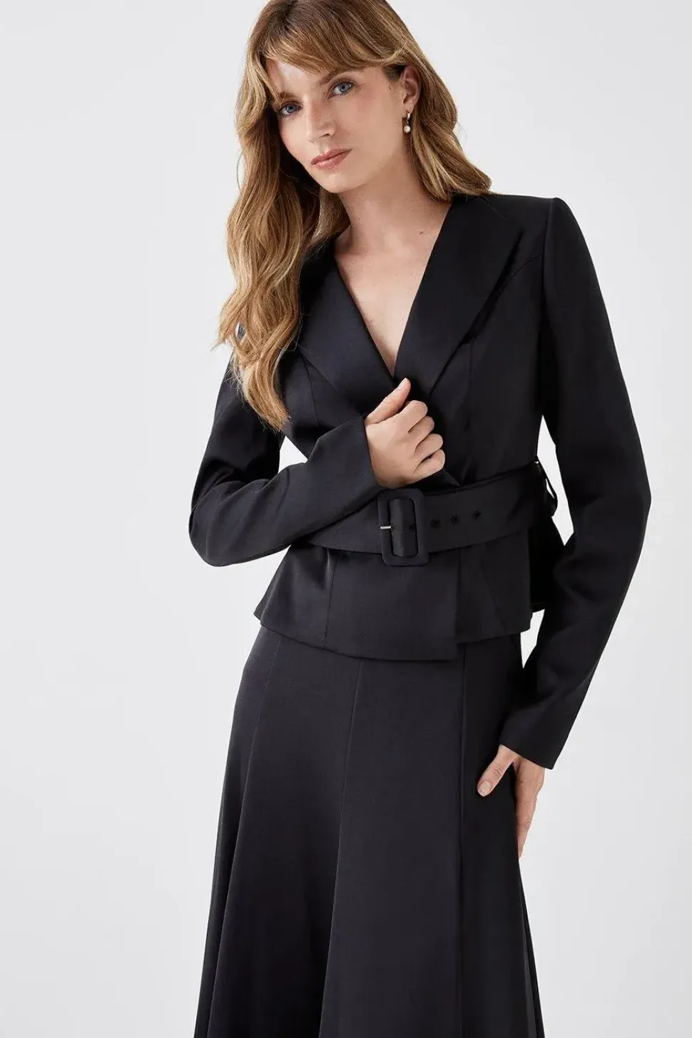 Slim Fit Belted Jacket