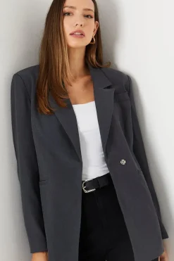 Slim Fit Clean Blazer