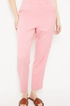 Slim Leg Cropped Trousers