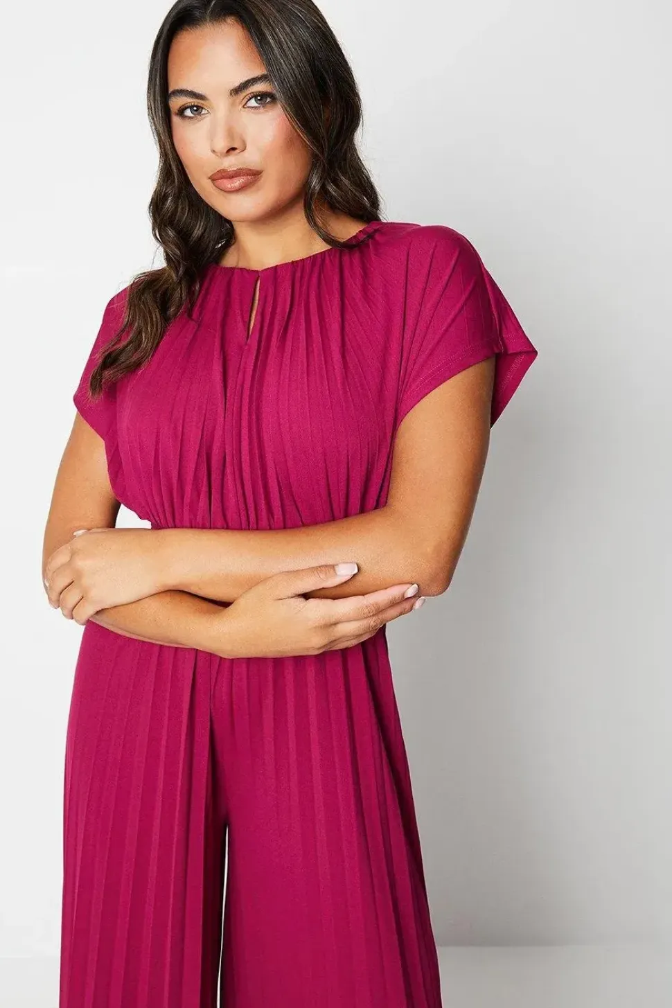 Slink Jersey Pleated Jumpsuit