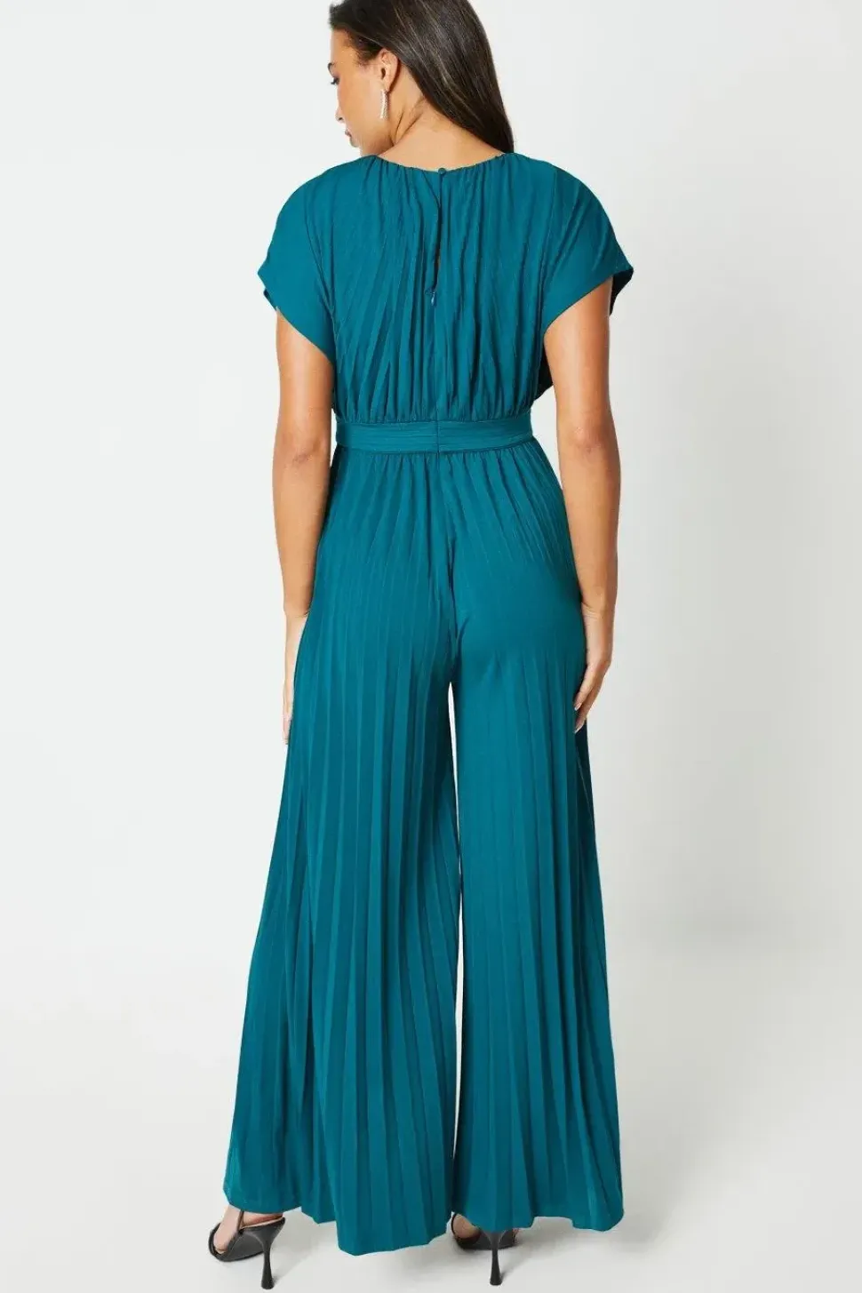 Slinky Jersey Pleated Jumpsuit