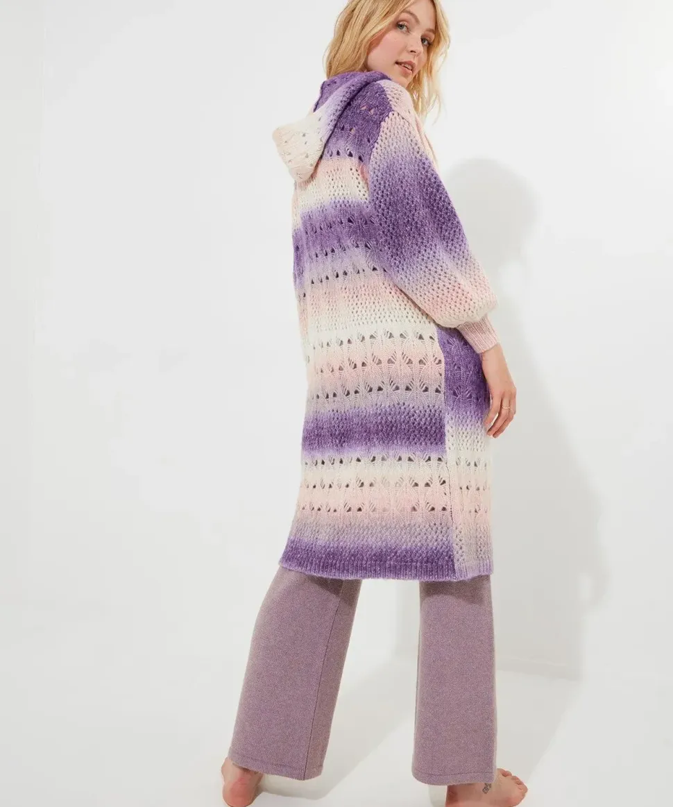 Sloe Joes Ombre Longline Cardigan