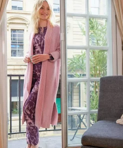 Sloe Joes Rib-Knit Longline Cardigan