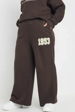 Slogan Wide Leg Joggers