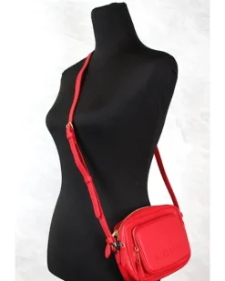 Small Leather Crossbody Bag Grey