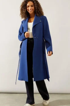 Smart Longline Belted Coat
