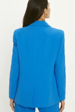 Smart Tailored Button Detail Blazer