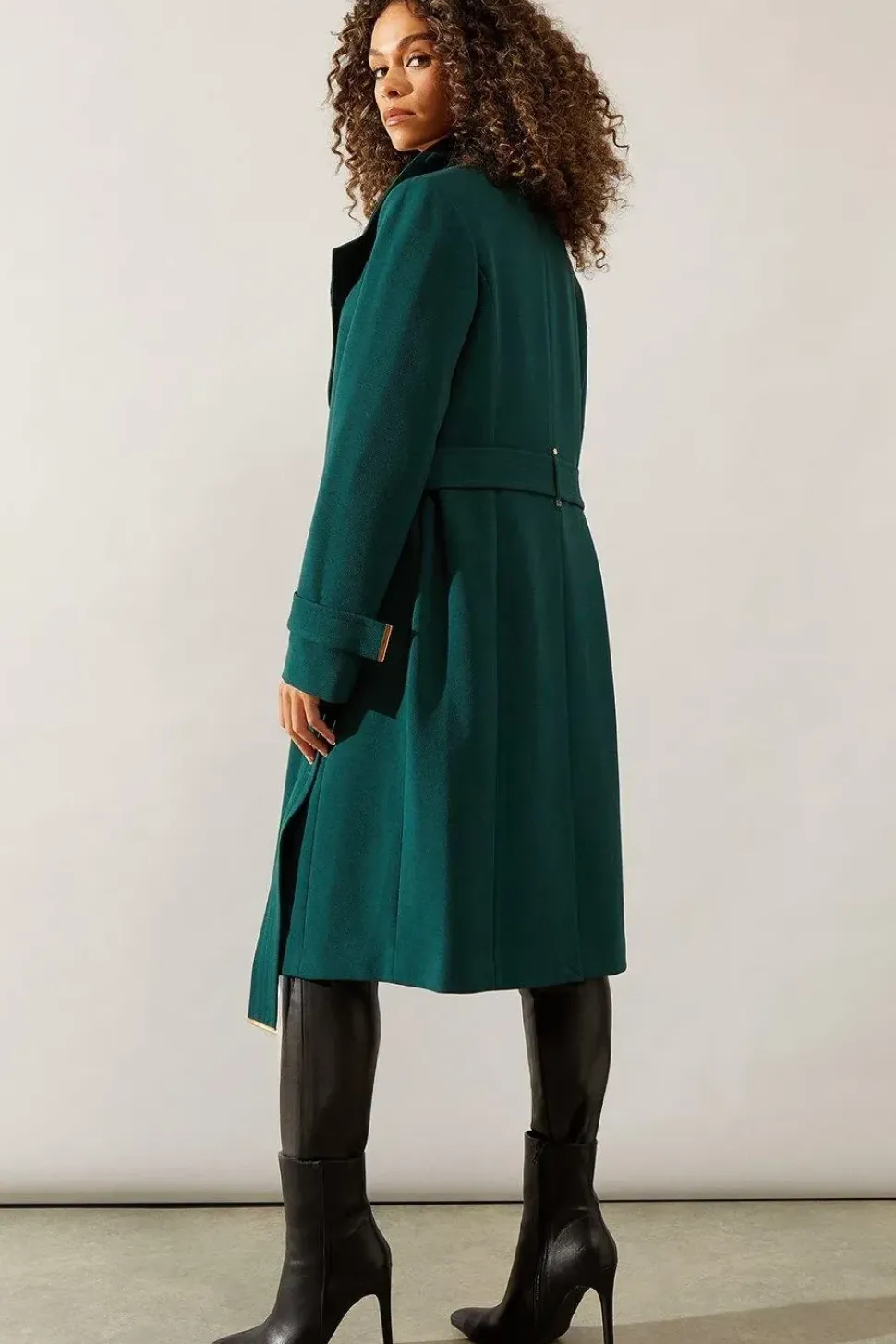 Smart Wrap Belted Coat