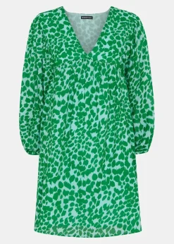 Smooth Leopard Trapeze Dress-