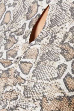 Snake Keyhole Midi Dress