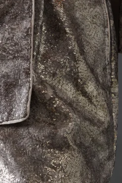 Snake Print Sequin Wide Leg Trouser