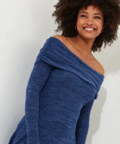 Soft Jersey Slim Fit Bardot Tunic