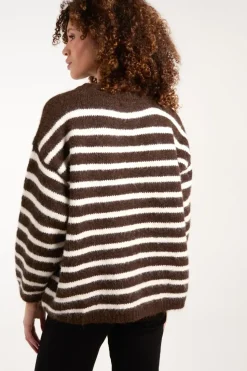 Soft Knit Round Neck Stripe Jumper