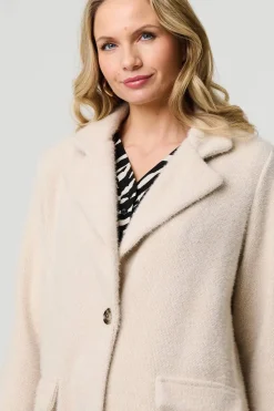 Soft Texture Pocket Detail Blazer Jacket