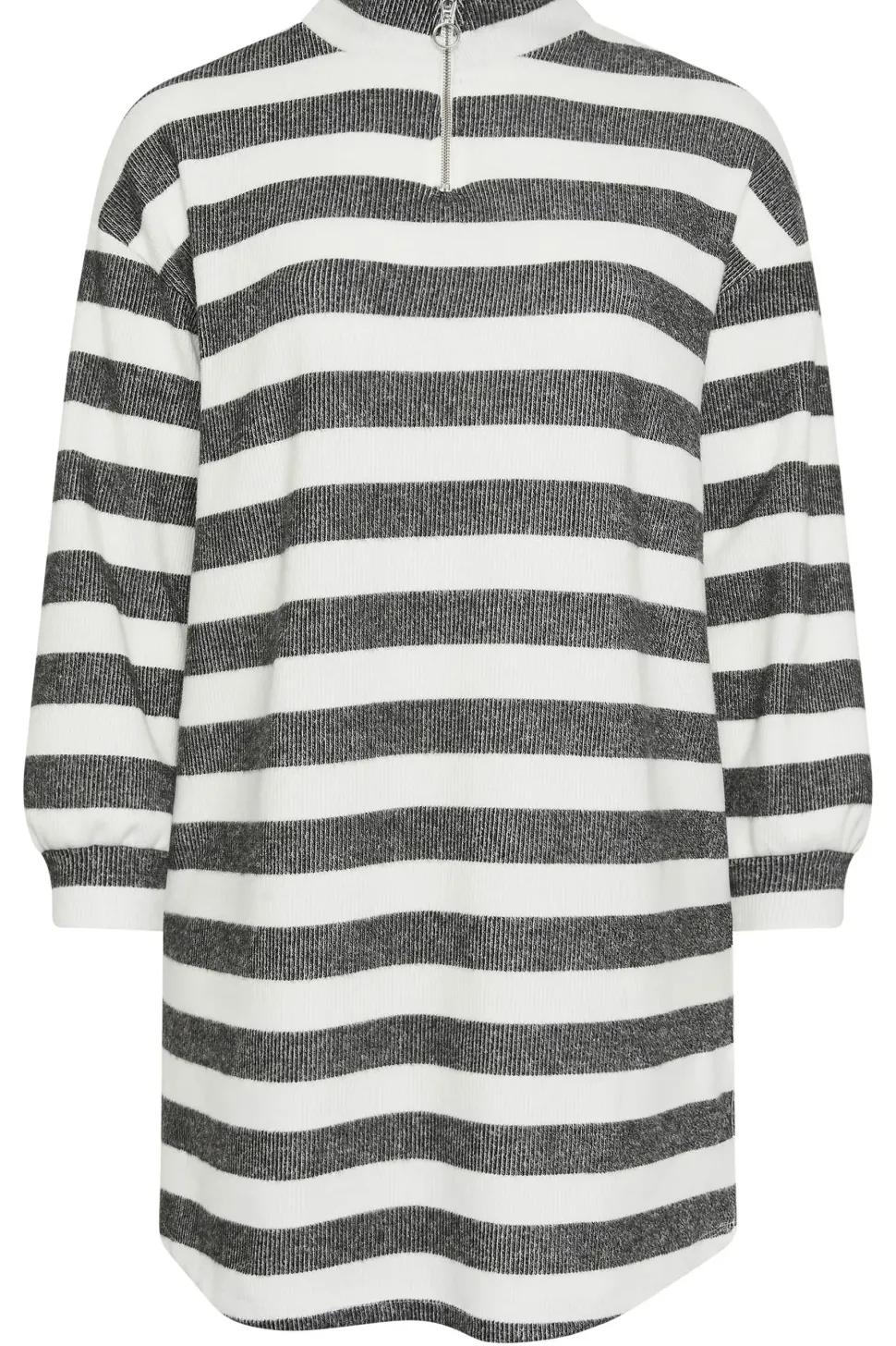 Soft Touch Zip Neck Jumper Dress