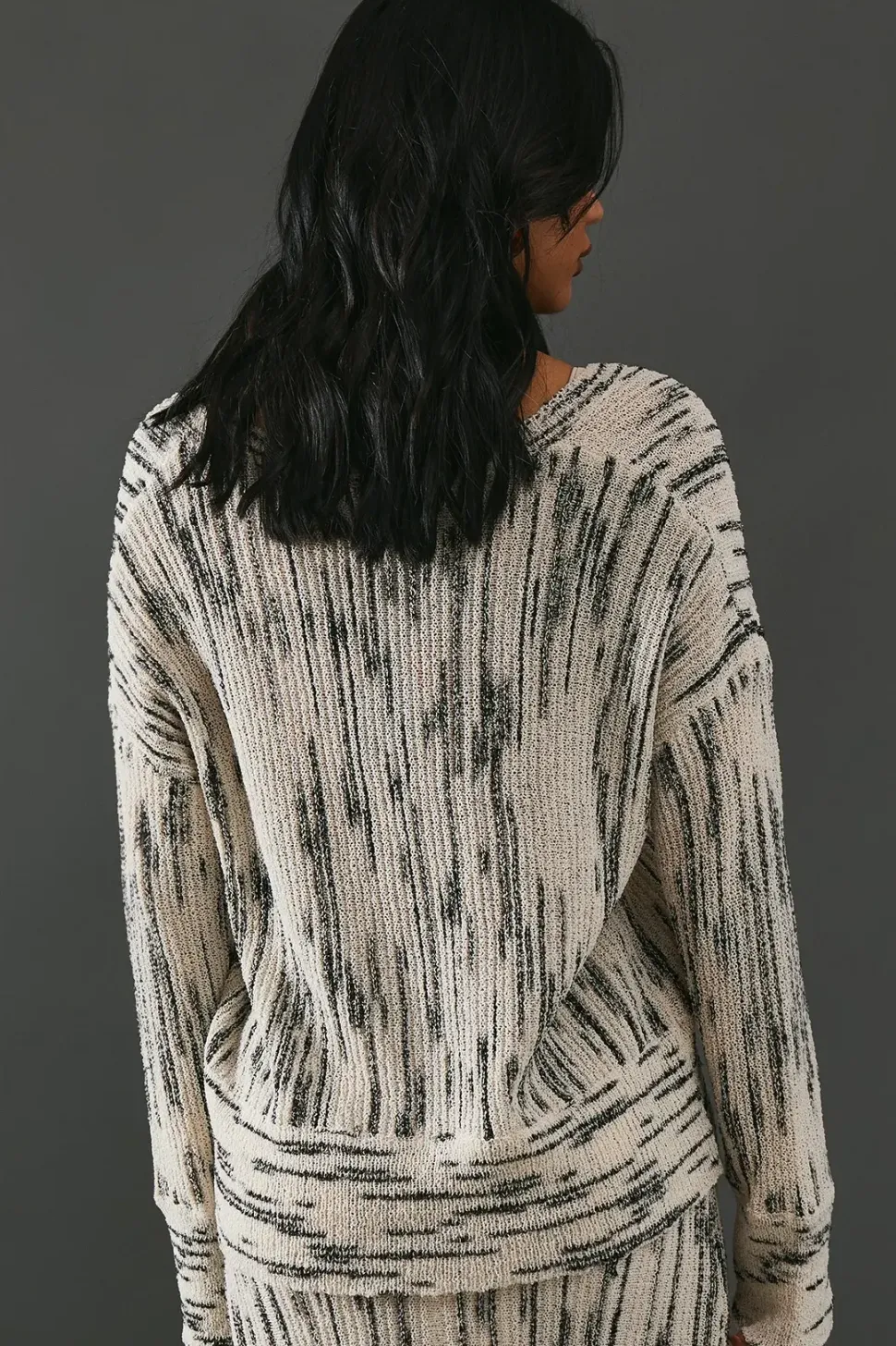 Space Dye Off The Shoulder Jumper