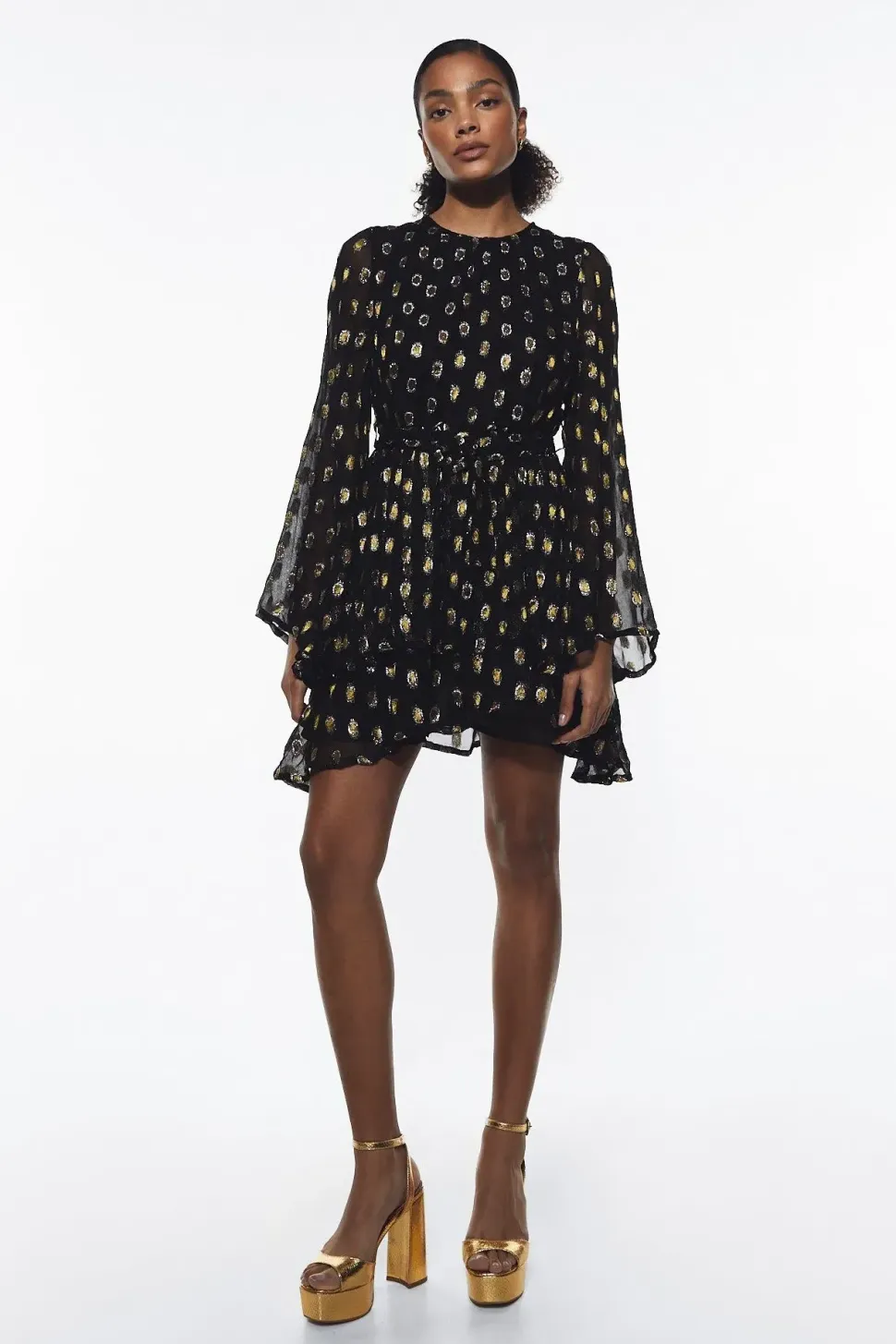 Sparkle Belted Mini Dress