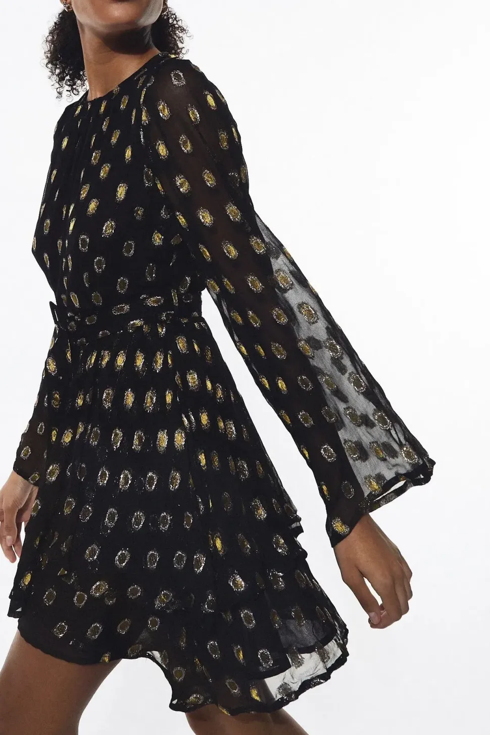 Sparkle Belted Mini Dress