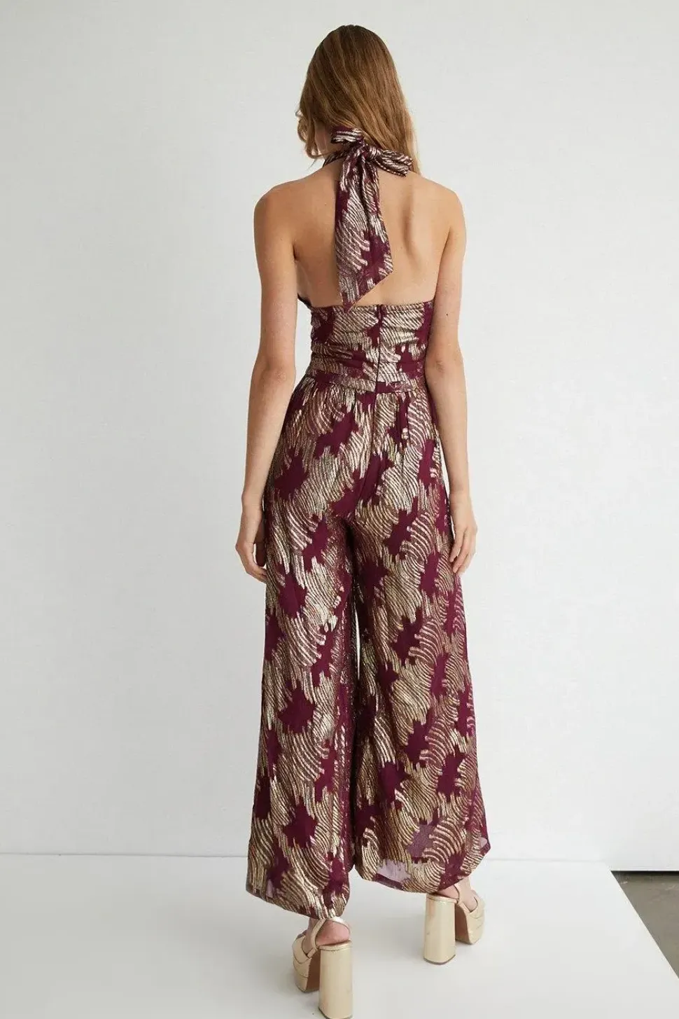 Sparkle Halter Neck Jumpsuit