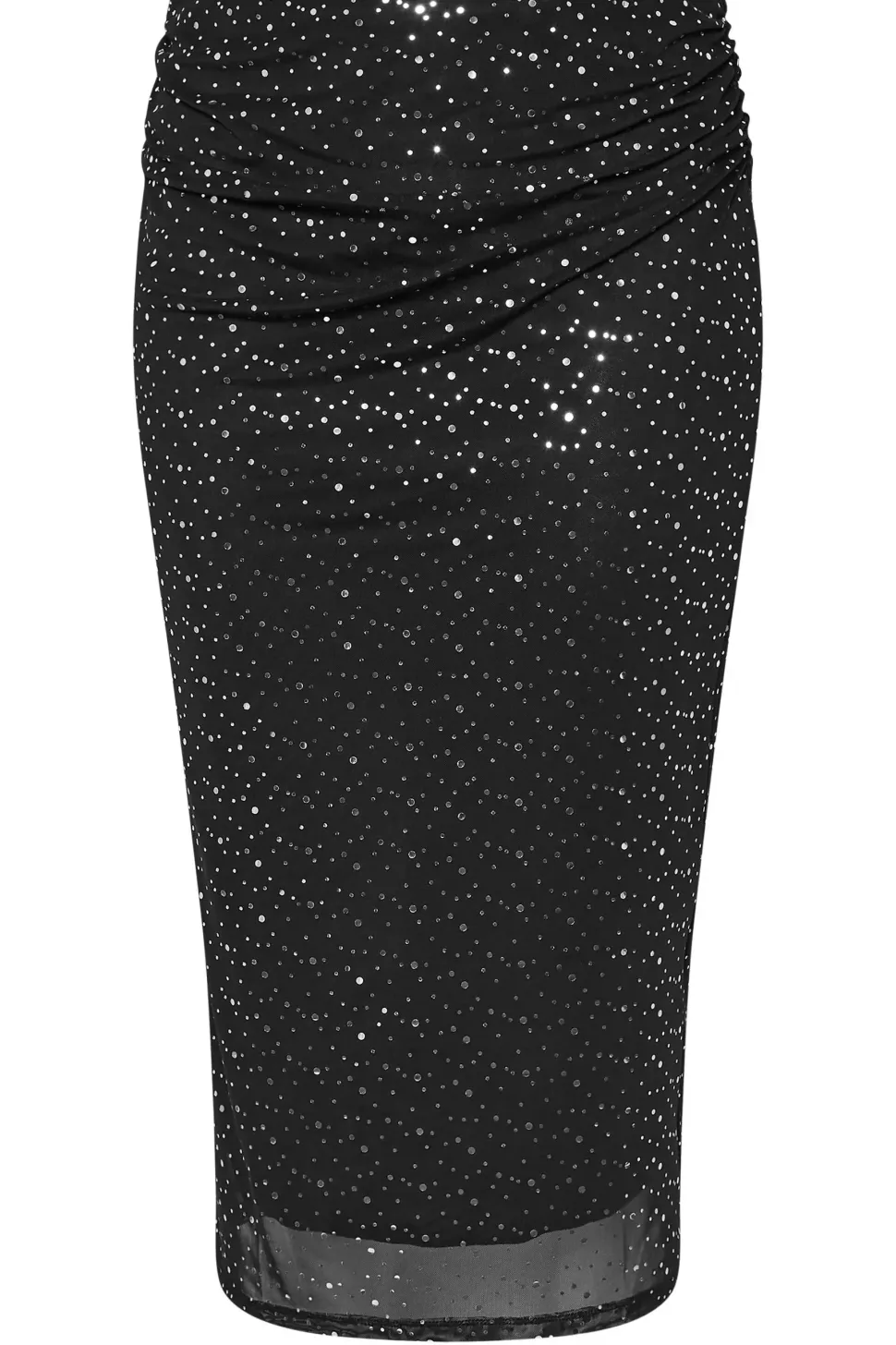 Sparkle Mesh Midi Skirt