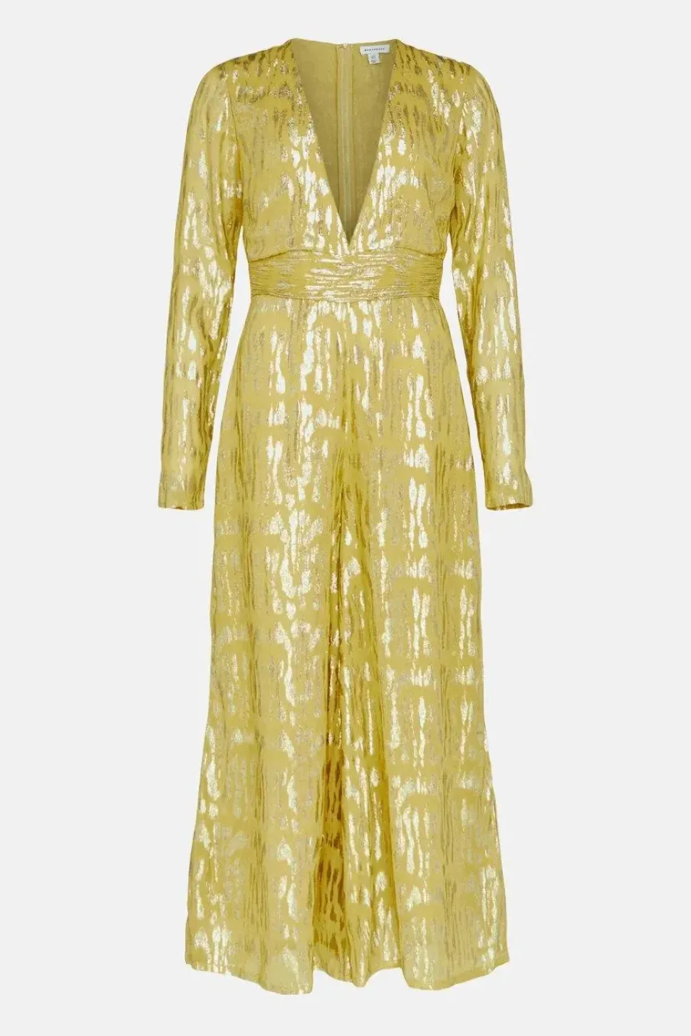 Sparkle Plunge Wide Leg Jumpsuit