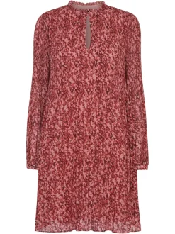 Speckled Fleck Plisse Dress-Printed