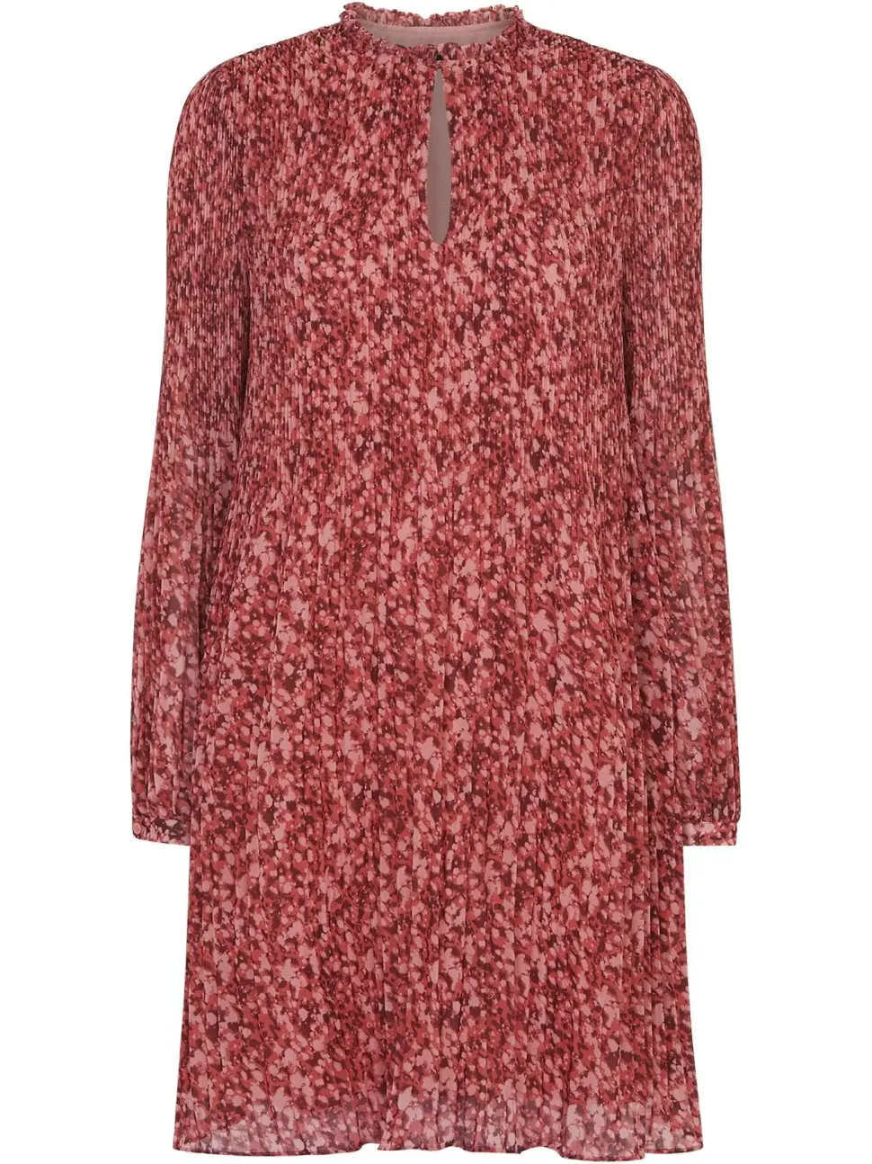 Speckled Fleck Plisse Dress-Printed
