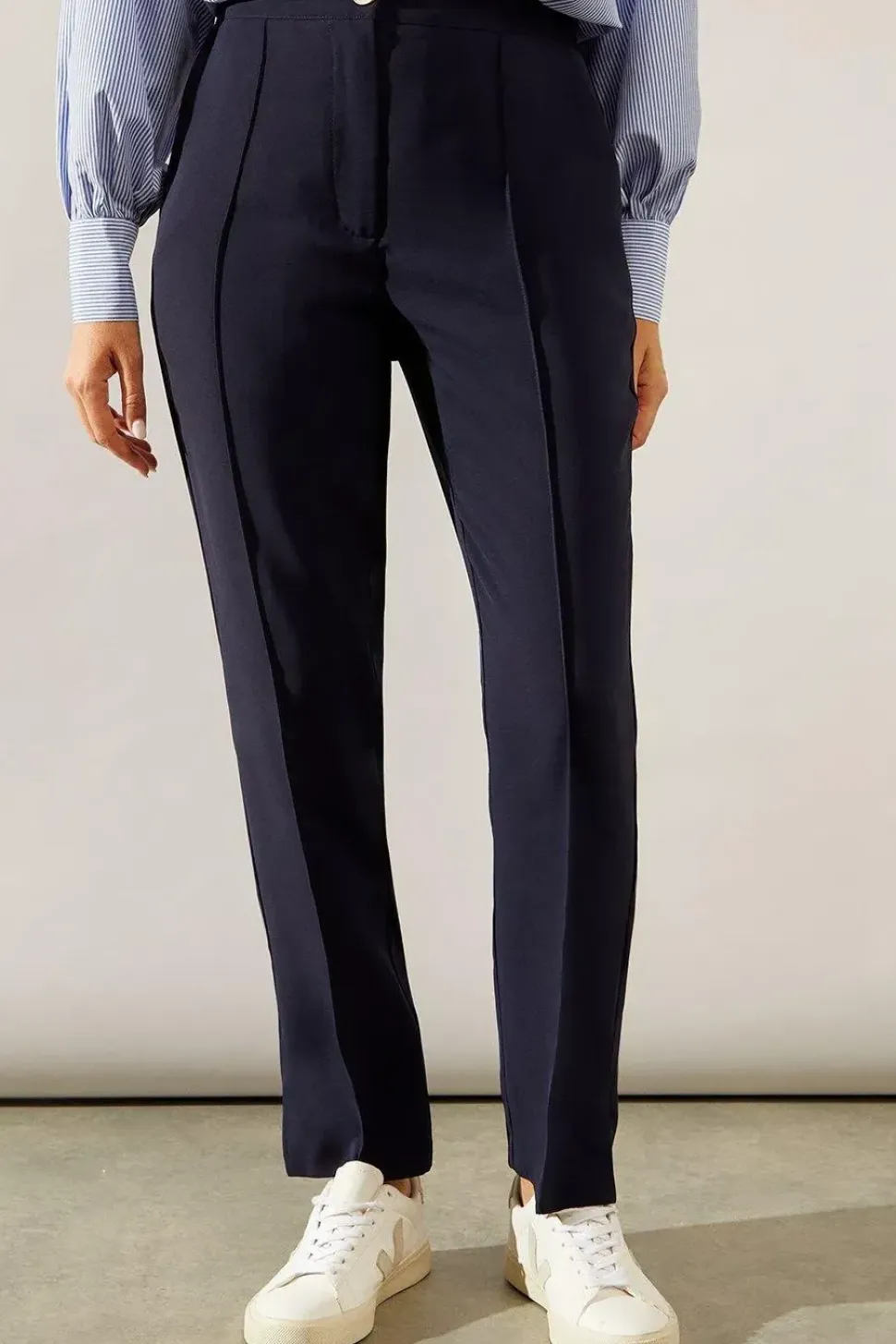 Split Hem Tapered Trousers