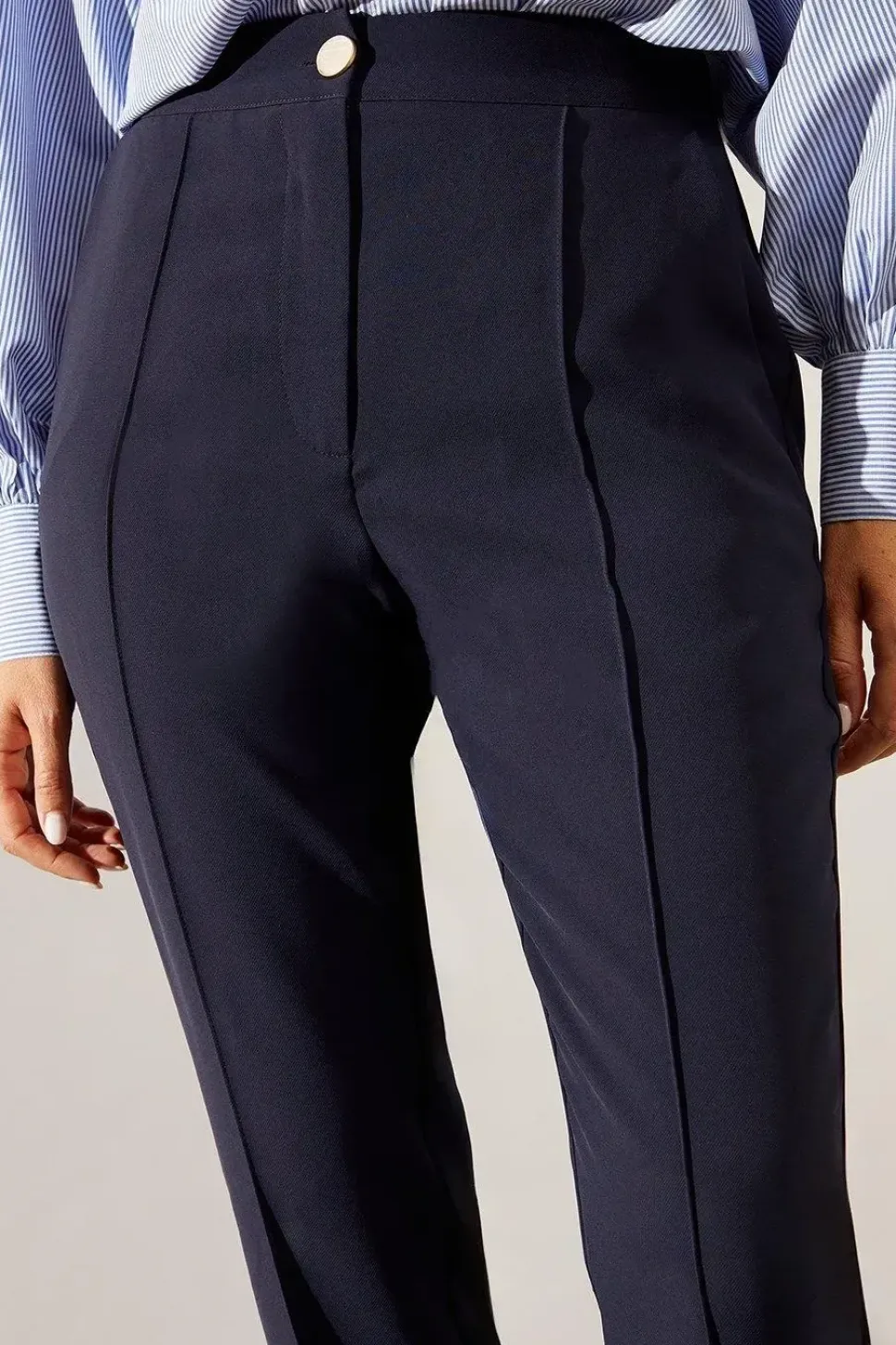 Split Hem Tapered Trousers