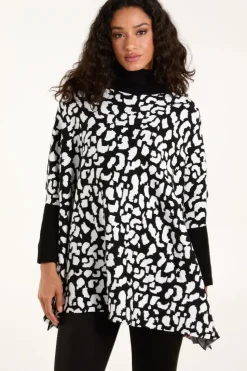 Spot Roll Neck Jumper