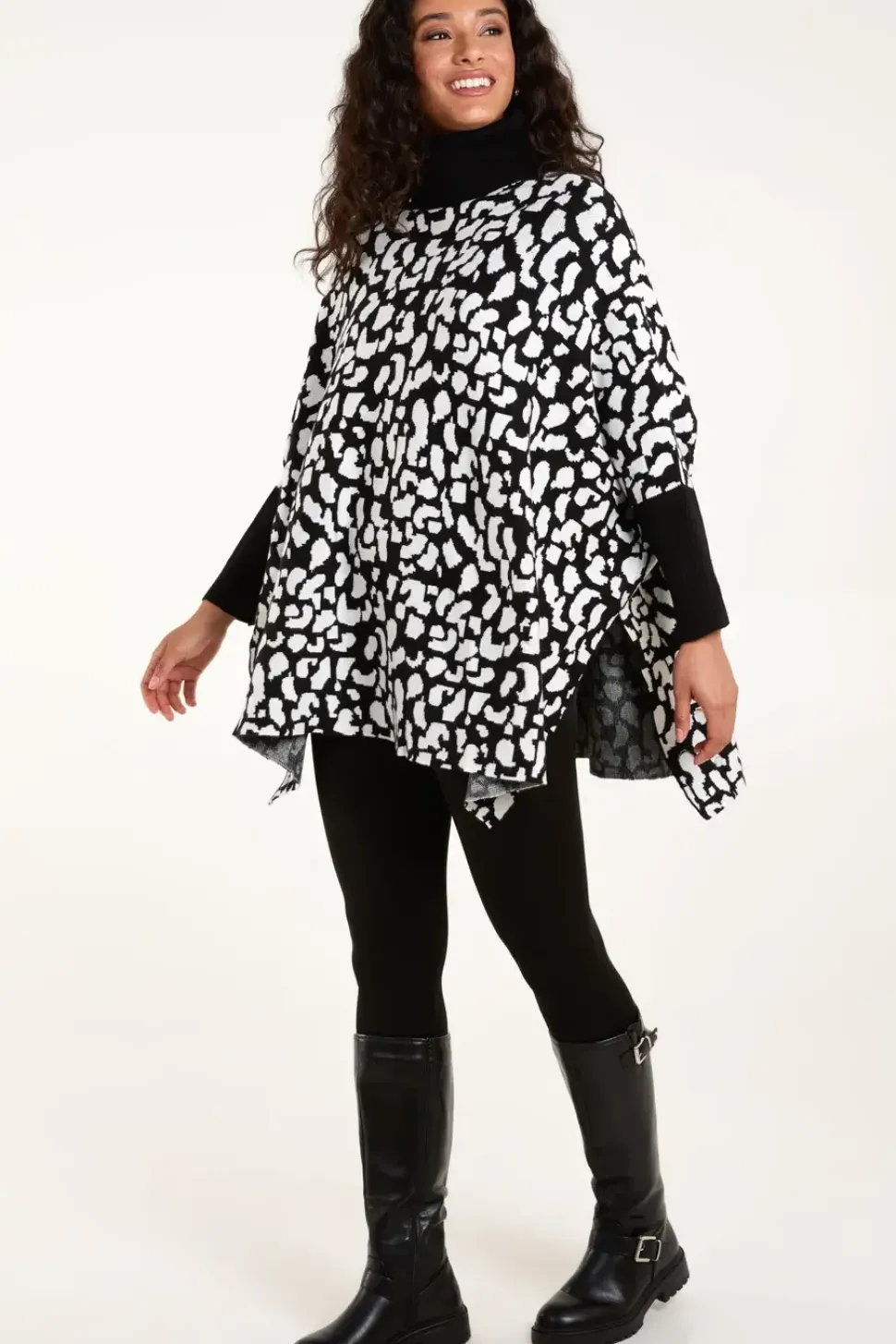 Spot Roll Neck Jumper