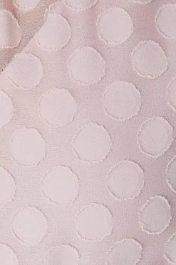 Spot Ruffle Sleeve Midaxi Dress