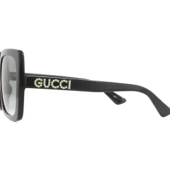 Square Black Green Glitter and Red Green Sunglasses GG0036SN