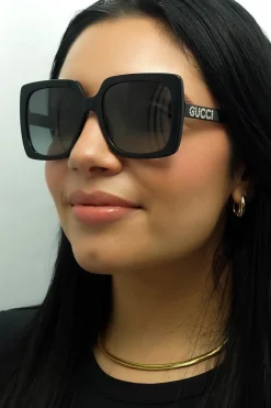 Square Black Grey Gradient Sunglasses