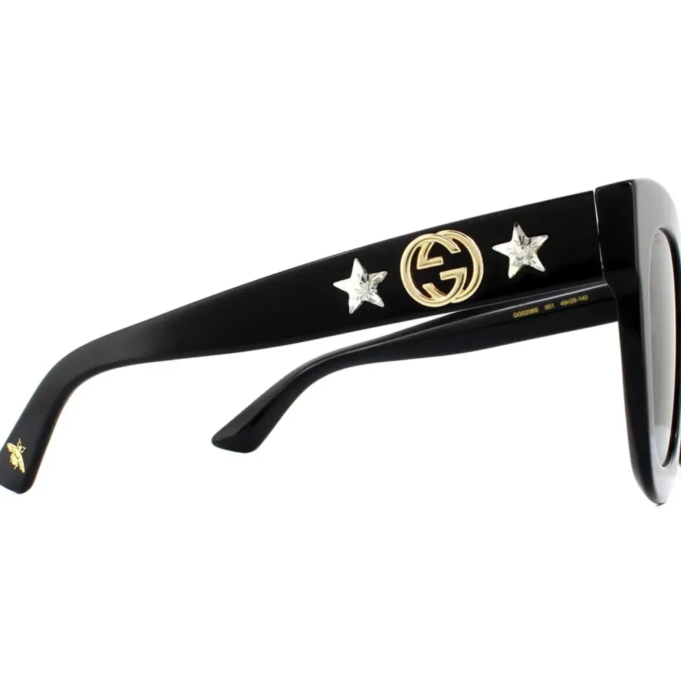 Square Black Grey Gradient Sunglasses