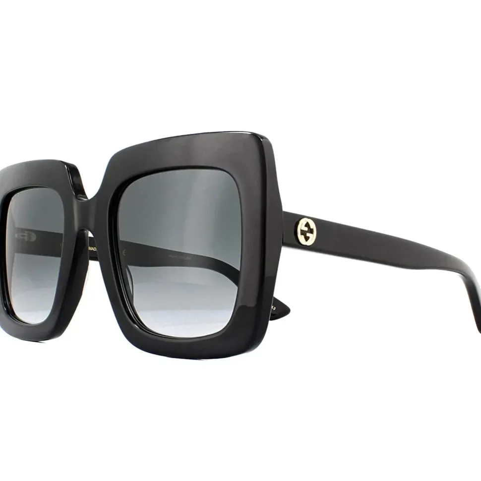 Square Black Grey Gradient Sunglasses