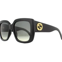 Square Black Grey Gradient Sunglasses GG0141SN