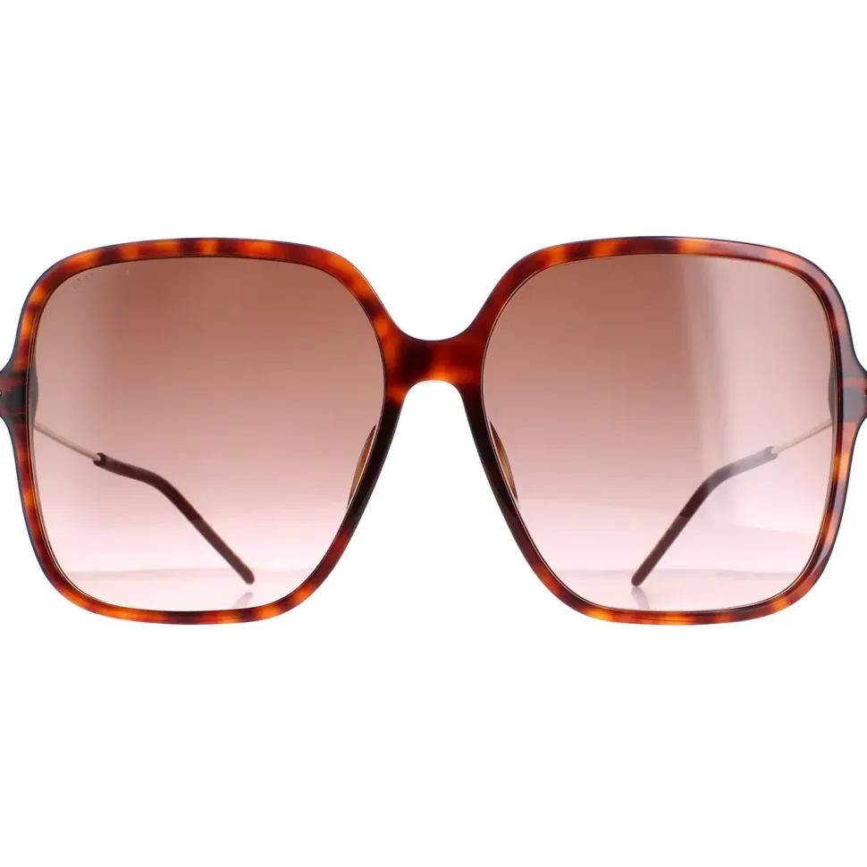 Square Dark Havana Brown Gradient GG1267S