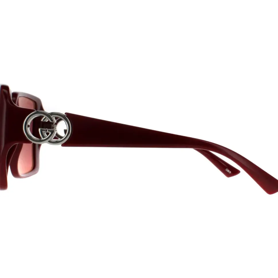 Square Gold Brown Gradient Sunglasses