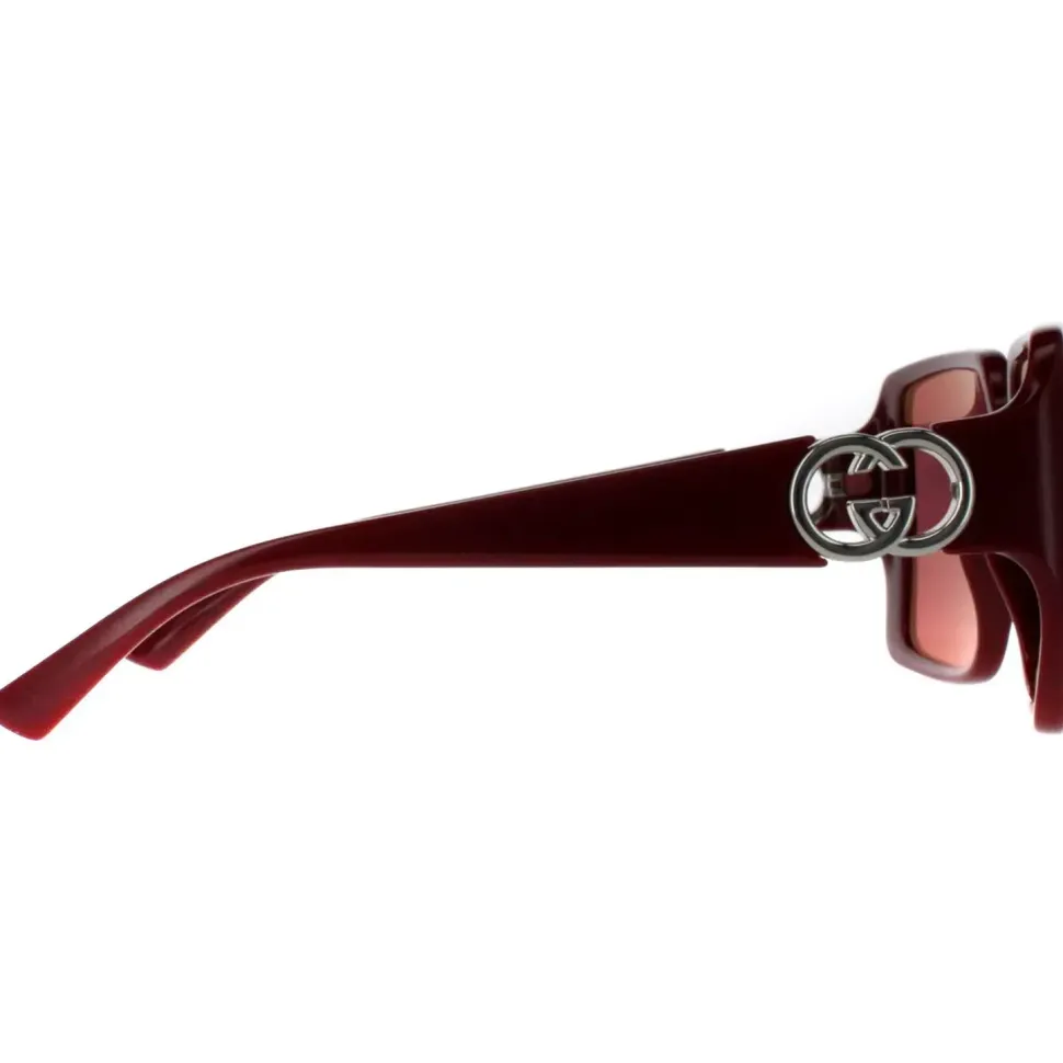 Square Gold Brown Gradient Sunglasses