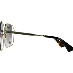 Square Gold Grey Gradient Sunglasses