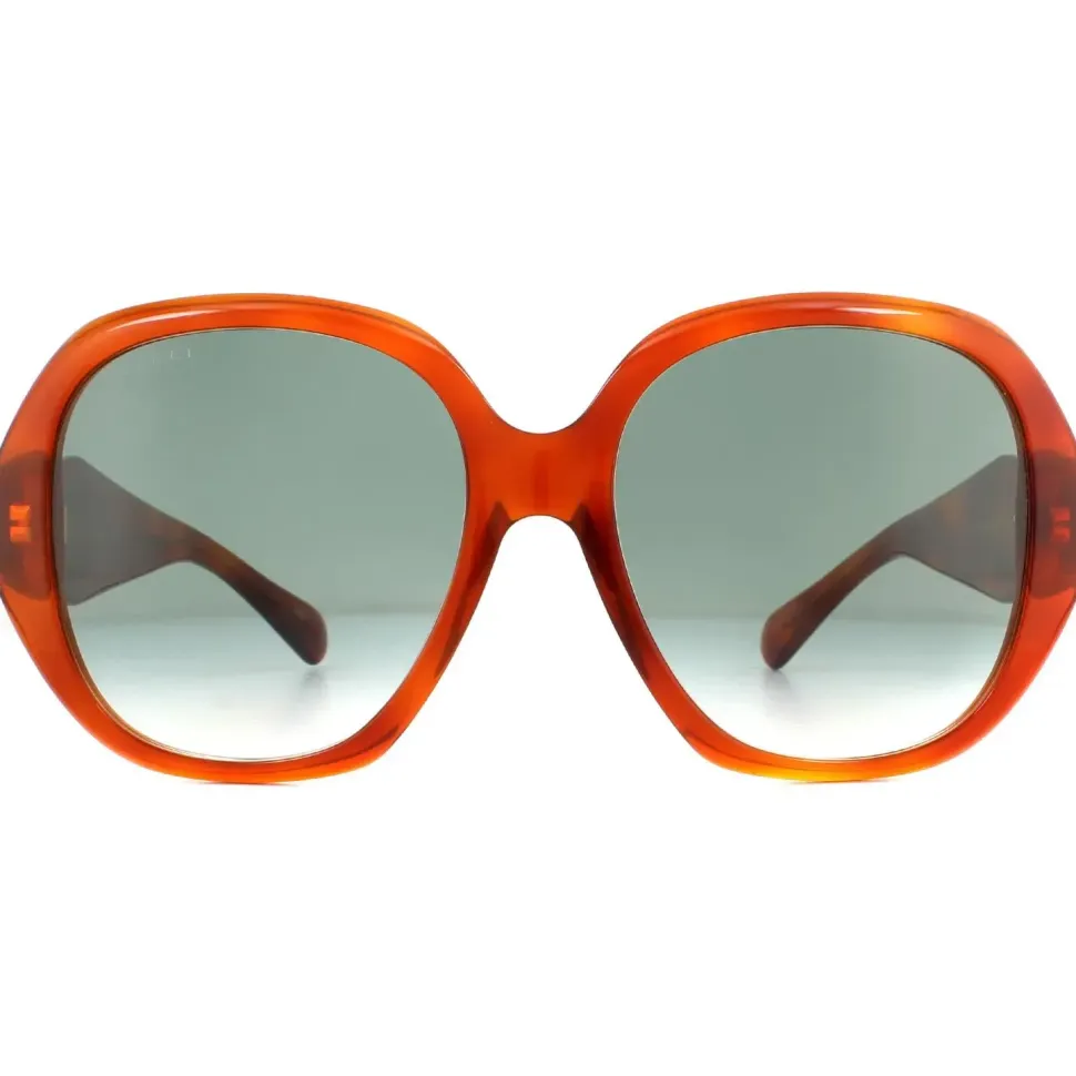 Square Havana Blue Gradient Sunglasses